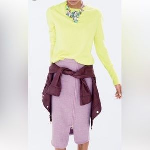 Jcrew wool pink pencil skirt